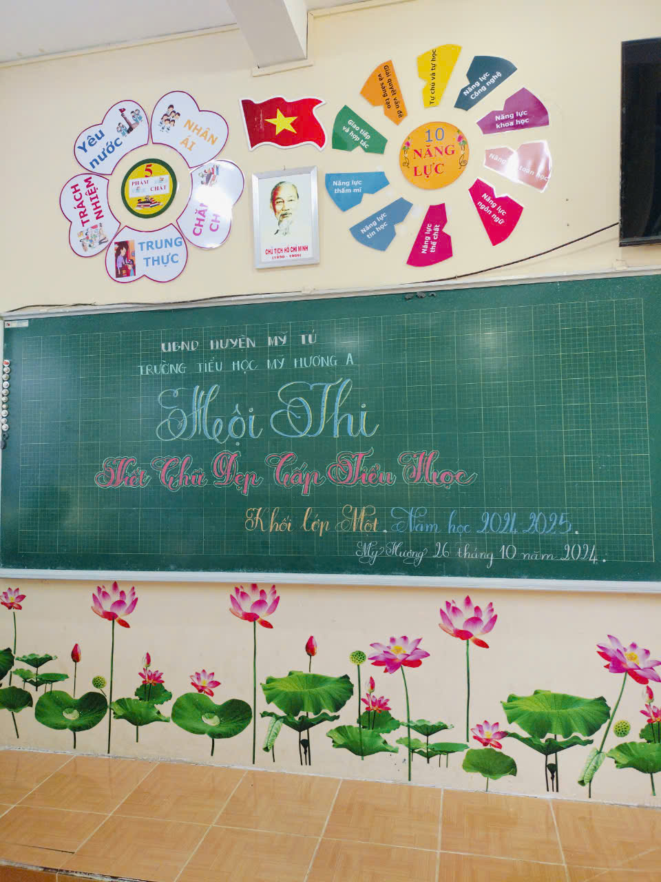 TRƯỜNG TH MỸ HƯƠNG A TỔ CHỨC HỘI THI "VIẾT CHỮ ĐẸP" CẤP TRƯỜNG NĂM HỌC 2024-2025